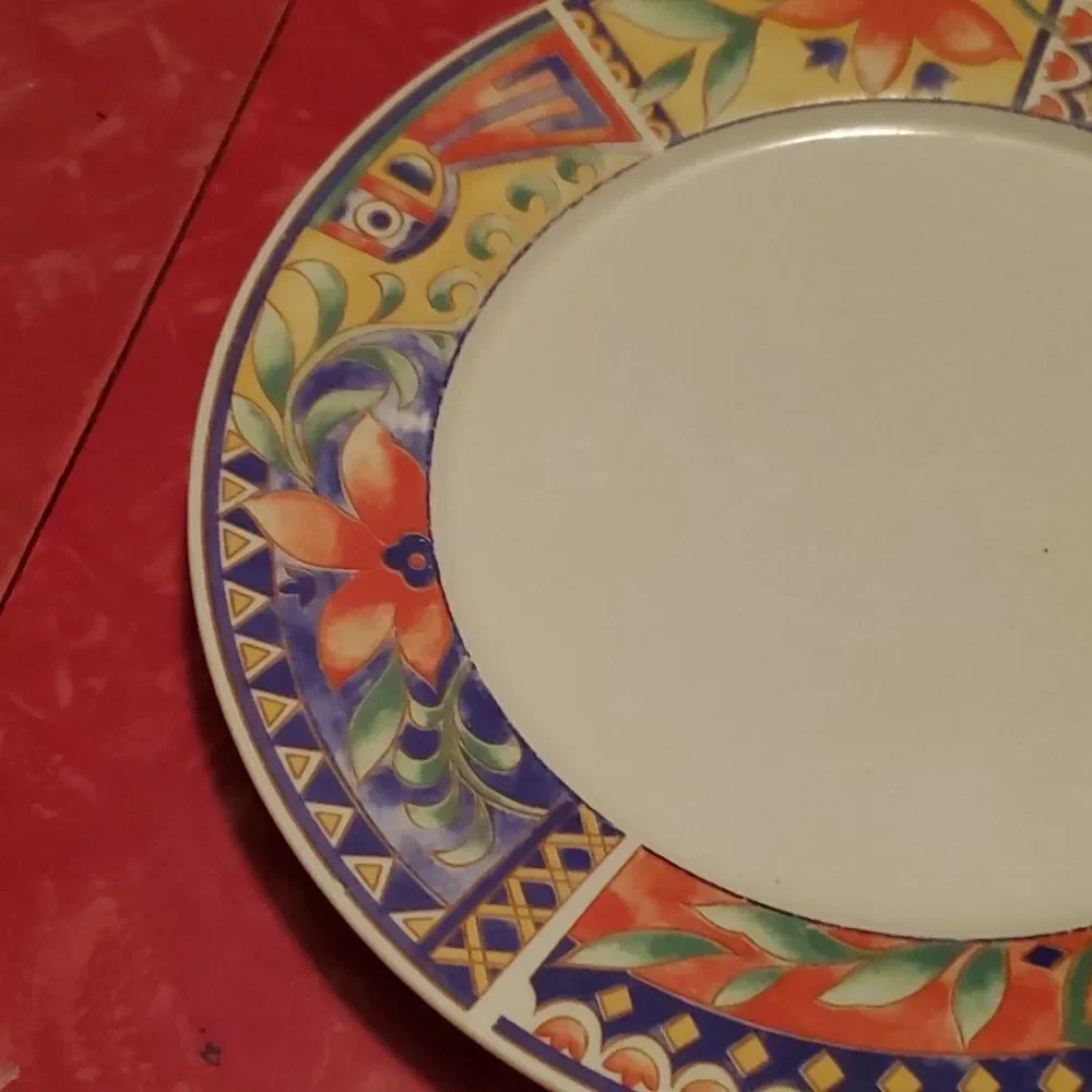 Lynns Stoneware Savanna Rim Dinner Plate 10 5/8
